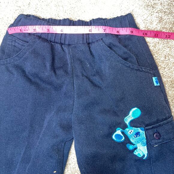 Vintage Blue's Clues embroidered navy blue cargo pull on toddler pants size 3T - Picture 5 of 8